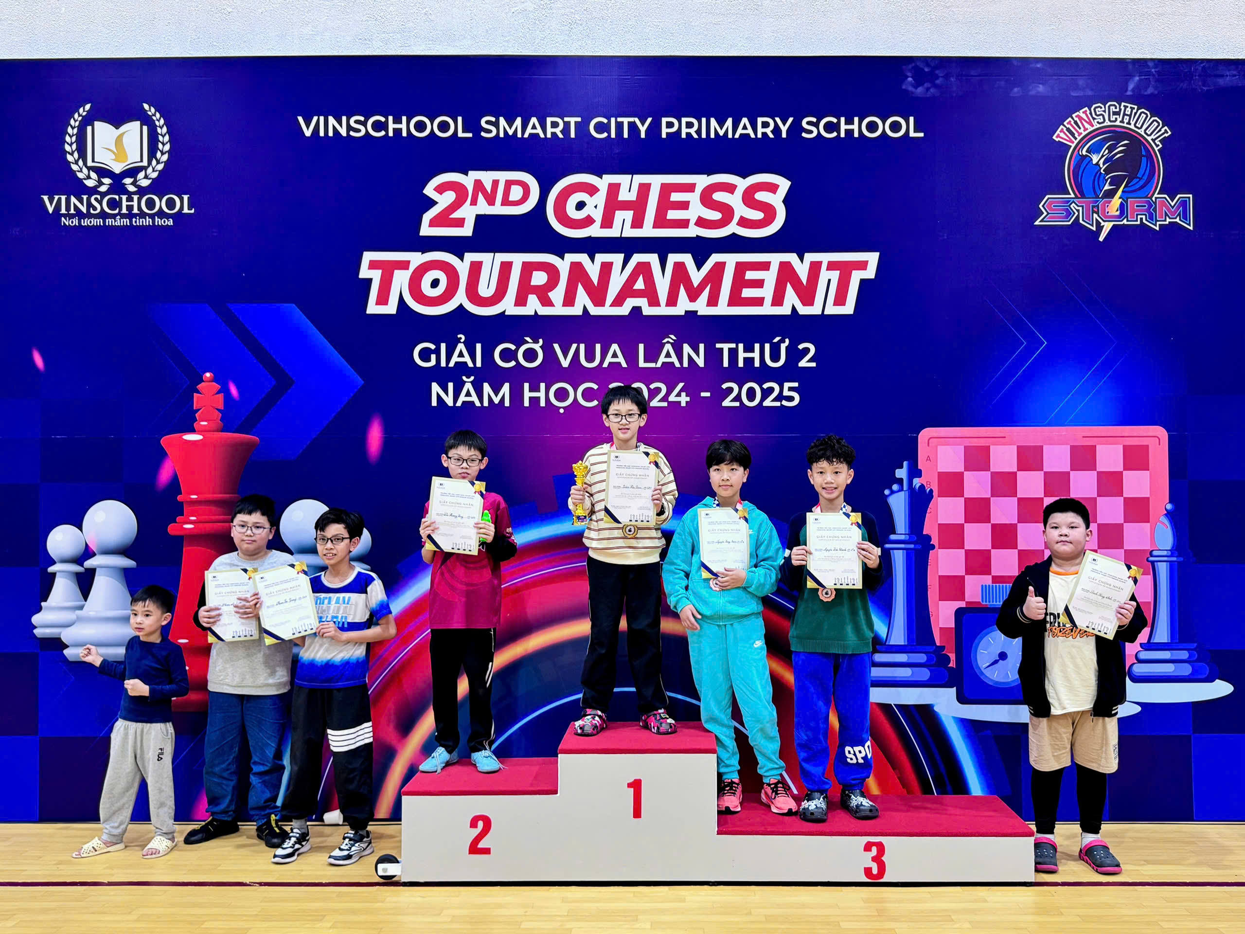 Giải Cờ Vua Lần Thứ 2 Tại Vinschool SmartCity Primary School: Học Viên VNCA Ghi Dấu Ấn Tuyệt Vời🏆